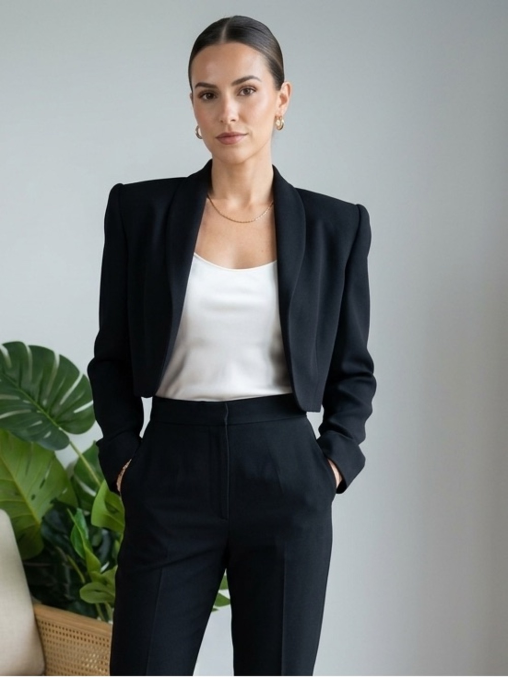 Andrea Polizzi for Rex Lester Vintage Crop Blazer Size small - Picture 2 of 5